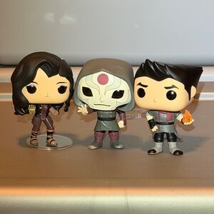 Legend of Korda Funko Pops. set of 3. No boxes.